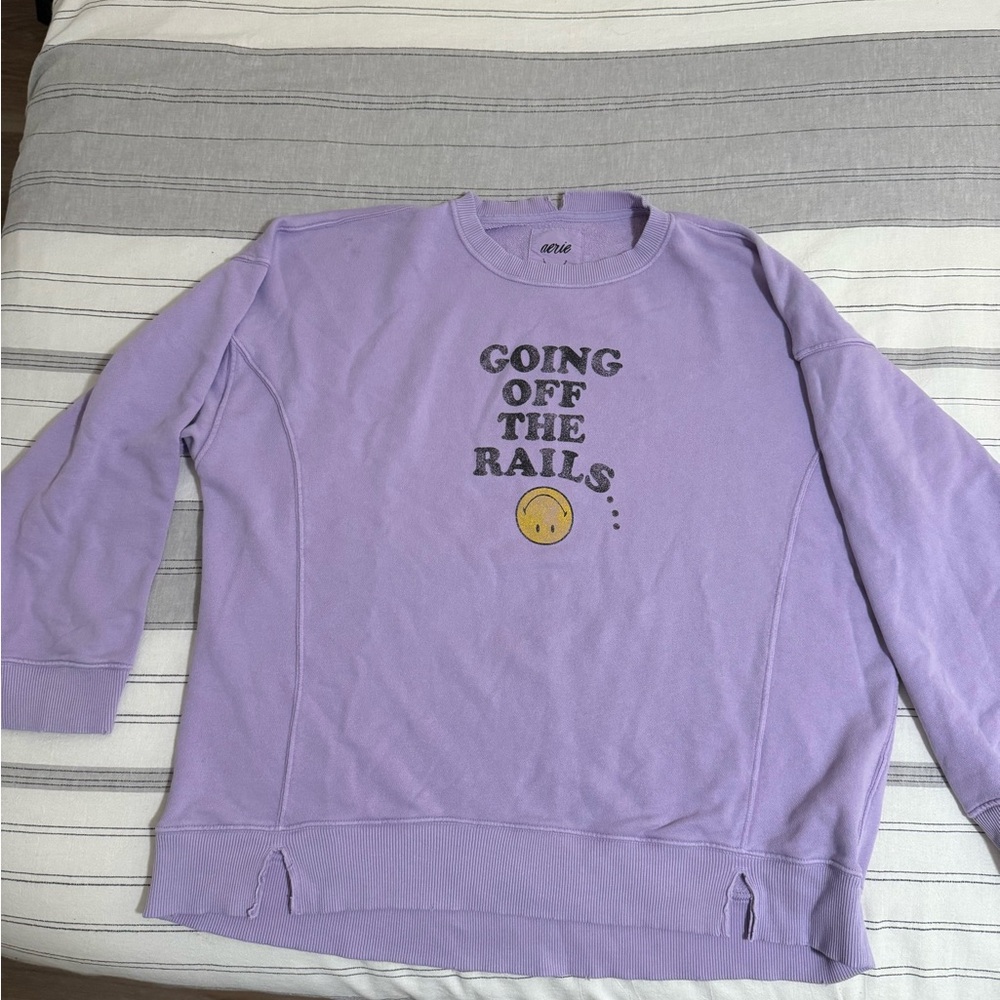 Large purple sweatshirt from Aerie